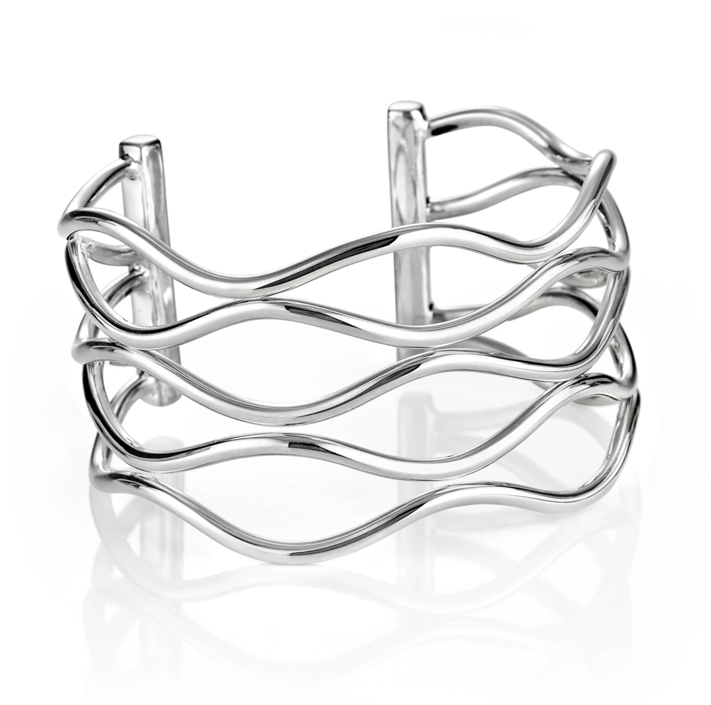 Wavy Wire Cuff Bracelet-Jewelry-Zina Sterling-Sorrel Sky Gallery