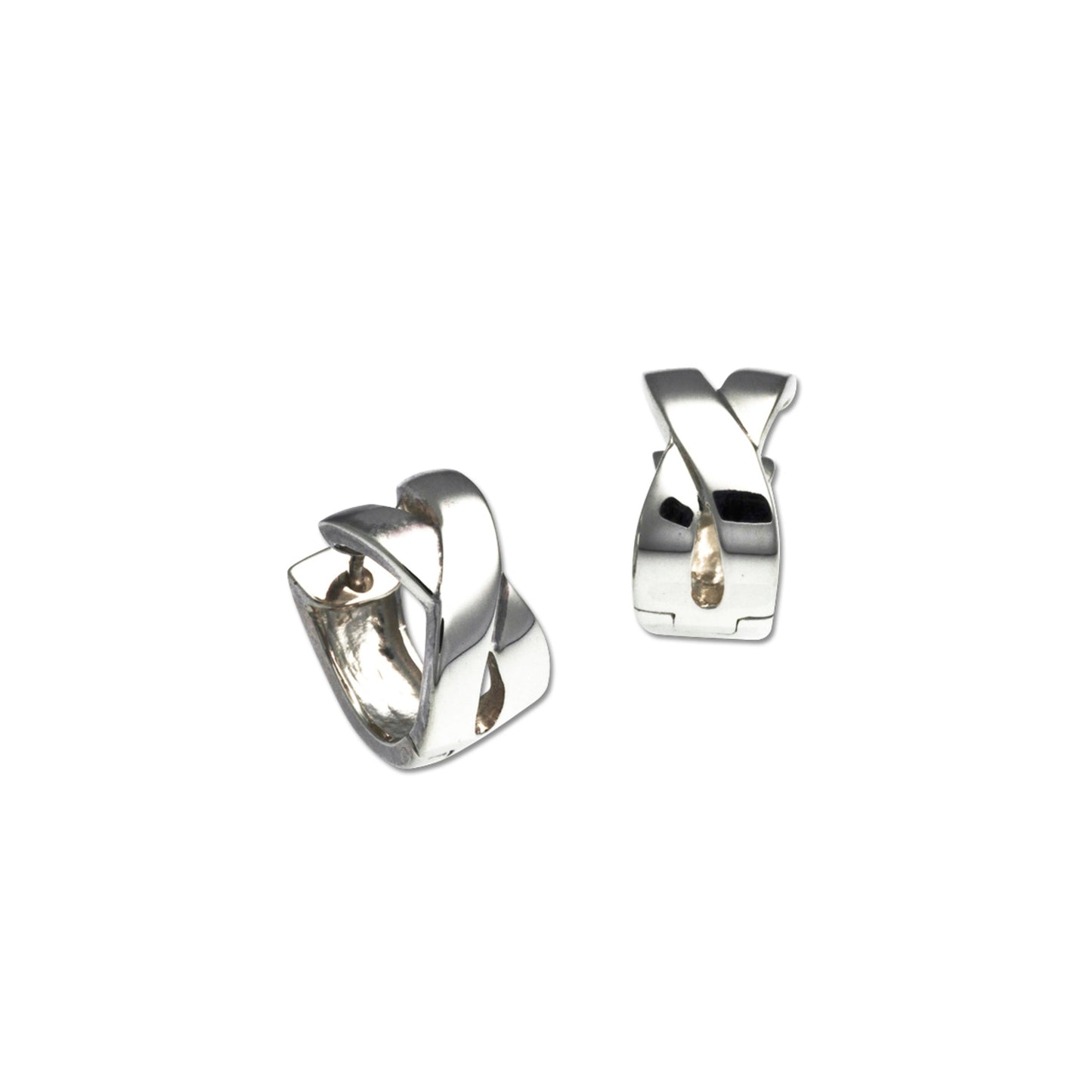 X Snap Hoop Earrings-Jewelry-Zina Sterling-Sorrel Sky Gallery
