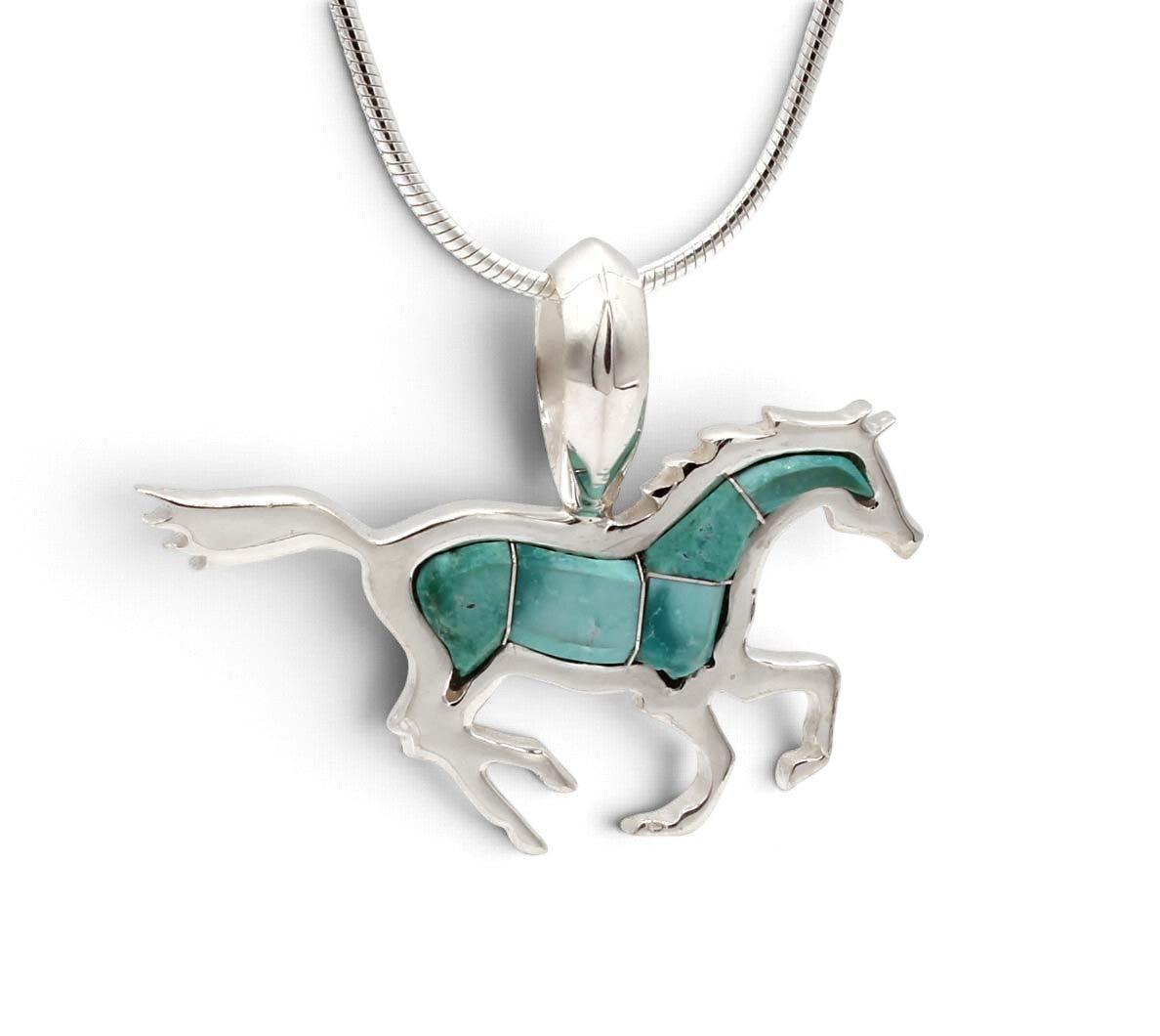 Running Horse Pendant-Jewelry-Ben Nighthorse-Sorrel Sky Gallery