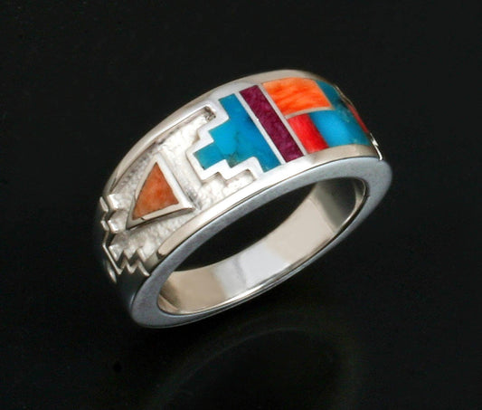 Inlaid Band Ring-Jewelry-Ray Tracey-Sorrel Sky Gallery
