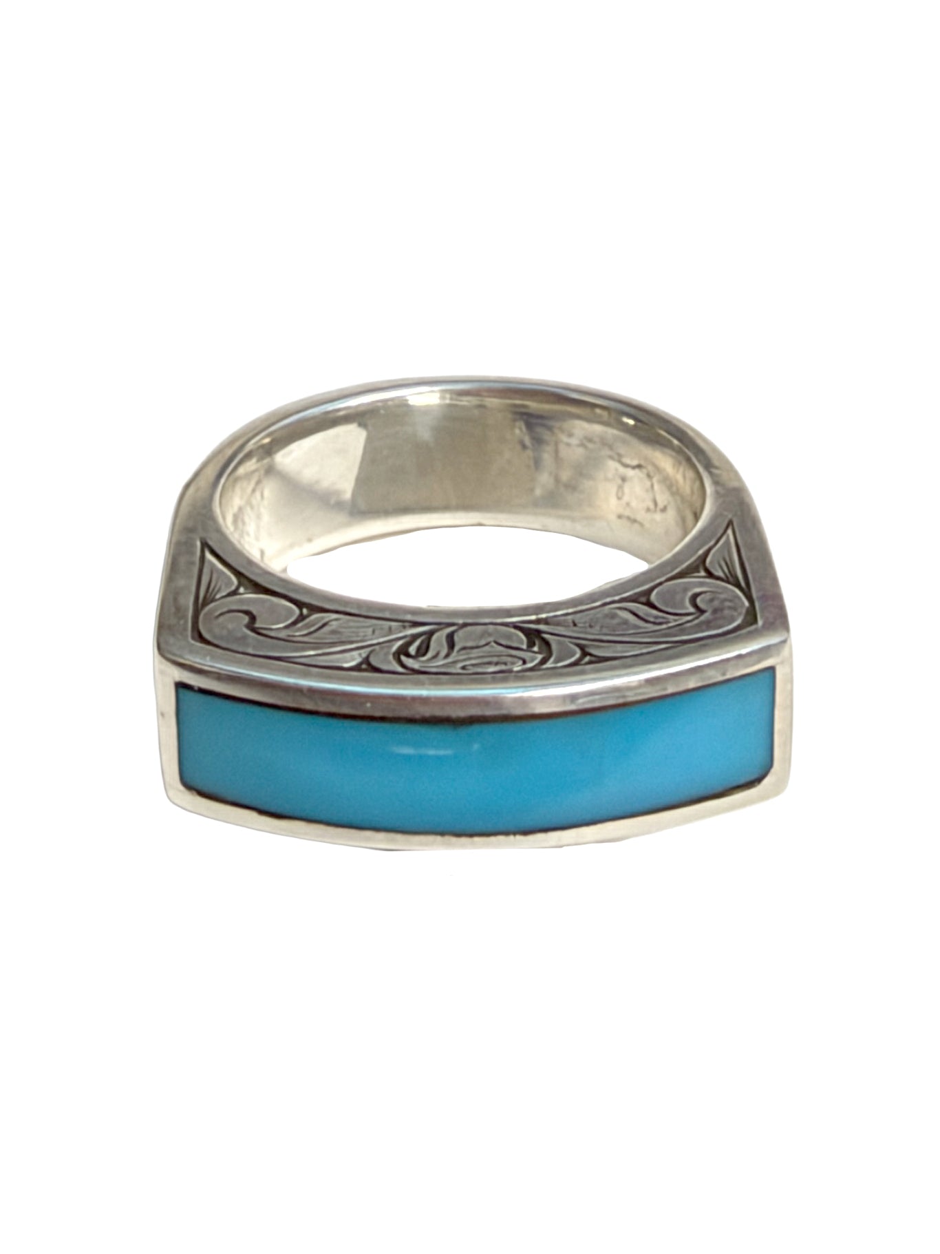 Kingman Engraved Ring-Jewelry-Shane Hendren-Sorrel Sky Gallery
