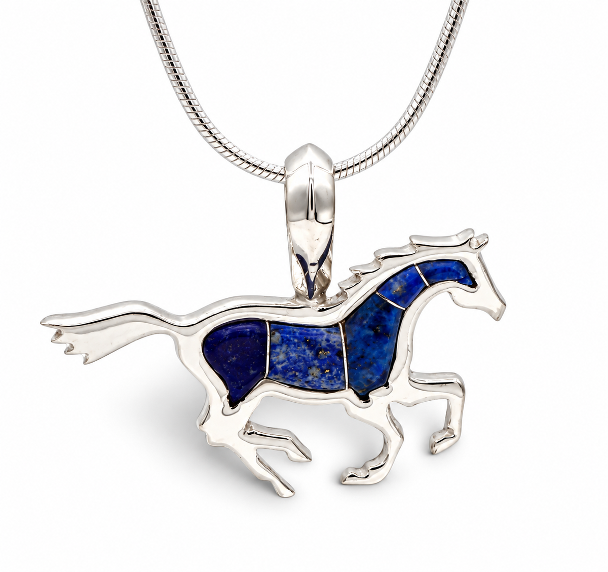 Running Horse Pendant-Jewelry-Ben Nighthorse-Sorrel Sky Gallery