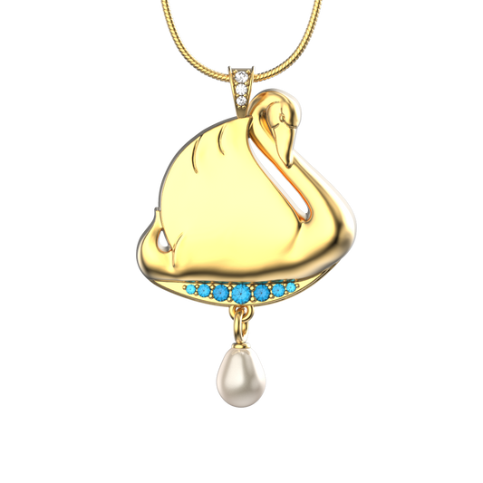 Simply Swan Pendant-Jewelry-Tim Cherry-Sorrel Sky Gallery