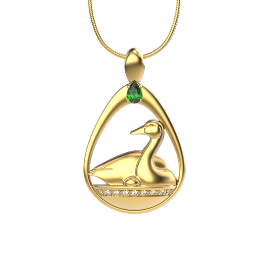 Swan Egg Pendant-Jewelry-Tim Cherry-Sorrel Sky Gallery