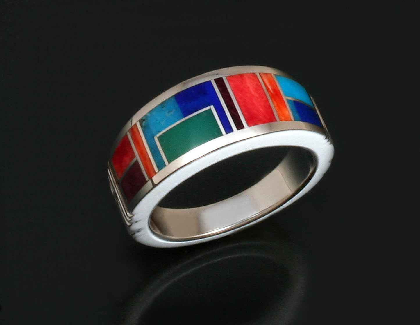 Inlaid Band Ring-Jewelry-Ray Tracey-Sorrel Sky Gallery