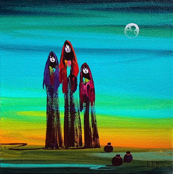 Full Moon Sisters-Painting-Arlene LaDell Hayes-Sorrel Sky Gallery