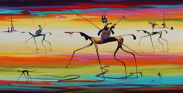 On The Move-Painting-Arlene LaDell Hayes-Sorrel Sky Gallery