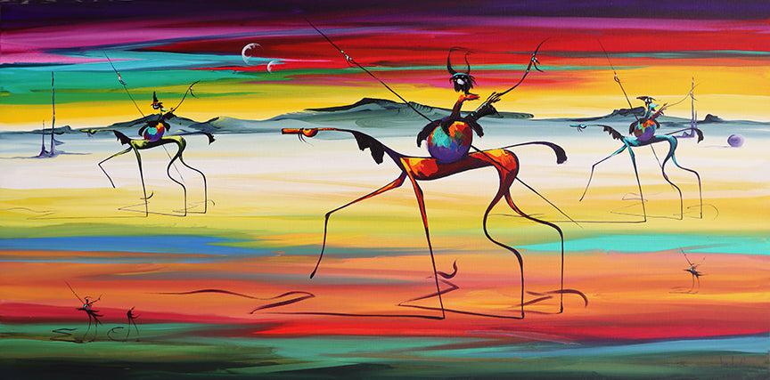 Sunset Ride-Painting-Arlene LaDell Hayes-Sorrel Sky Gallery