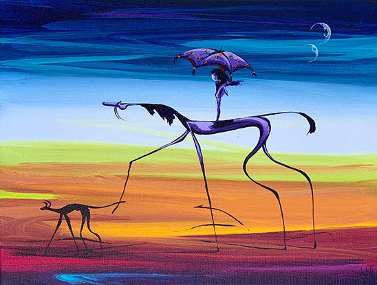 Umbrella Gift-Painting-Arlene LaDell Hayes-Sorrel Sky Gallery