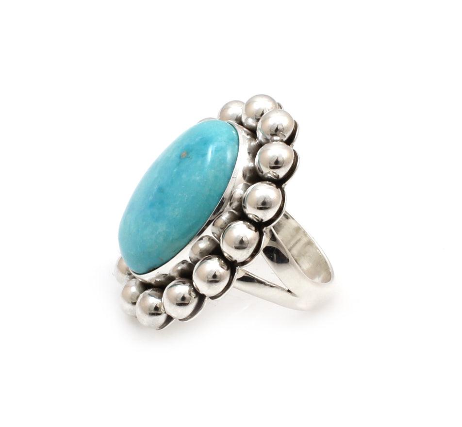 Candelaria Turquoise Ring-Jewelry-Artie Yellowhorse-Sorrel Sky Gallery