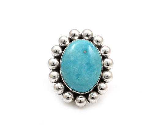 Candelaria Turquoise Ring-Jewelry-Artie Yellowhorse-Sorrel Sky Gallery