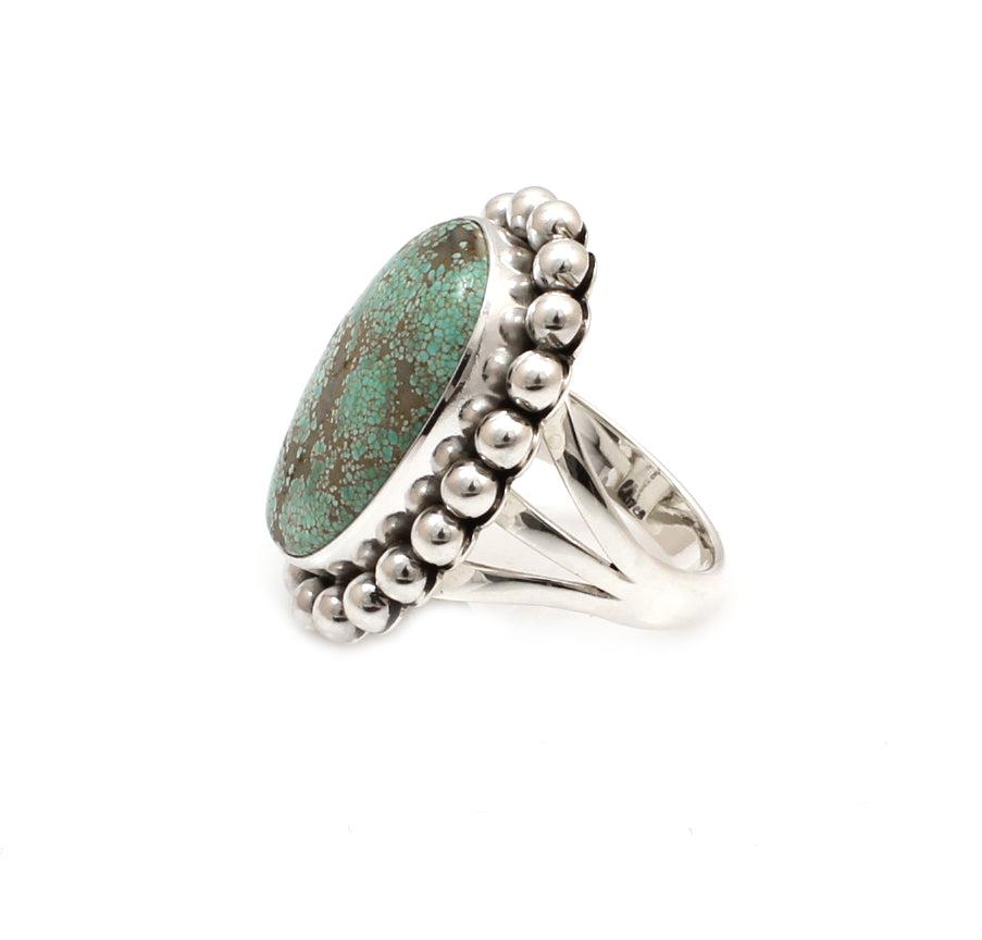 Carico Lake Turquoise Ring-Jewelry-Artie Yellowhorse-Sorrel Sky Gallery