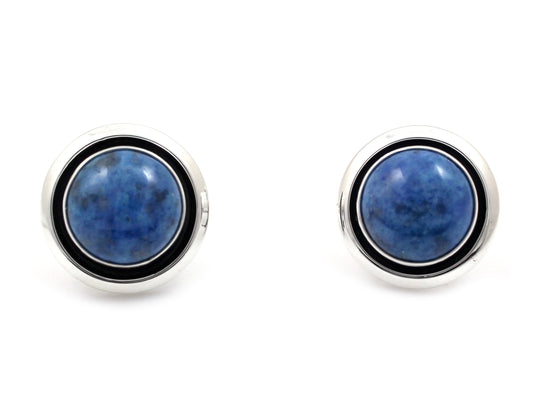 Denim Lapis Earrings-Jewelry-Artie Yellowhorse-Sorrel Sky Gallery