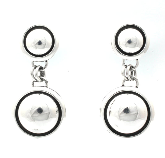 Double Shadowbox Drop Earrings-Jewelry-Artie Yellowhorse-Sorrel Sky Gallery