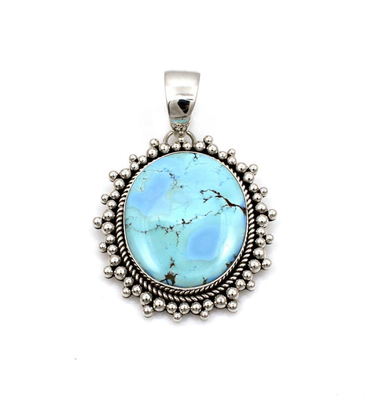 Golden Hills Turquoise Pendant-Jewelry-Artie Yellowhorse-Sorrel Sky Gallery