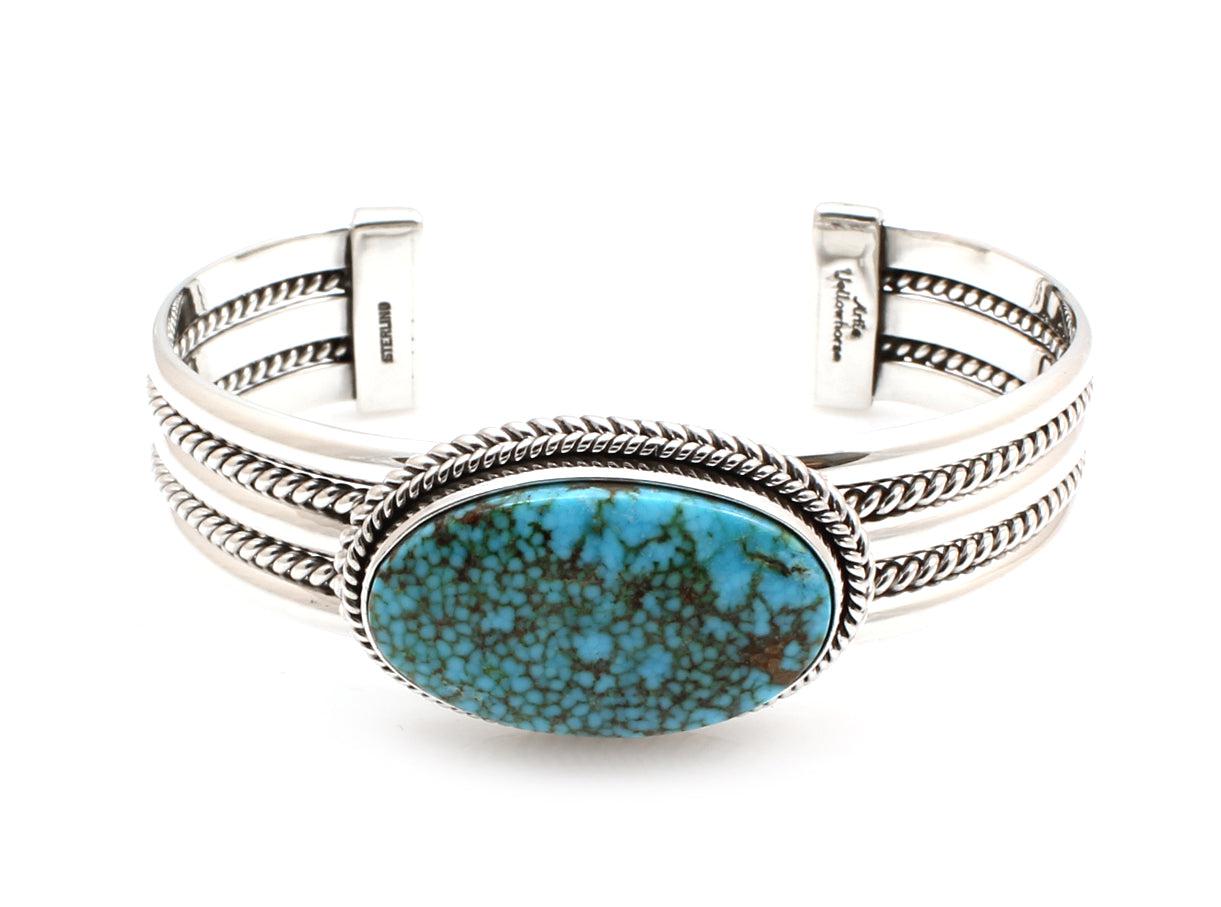Kingman Turquoise Cuff Bracelet-Jewelry-Artie Yellowhorse-Sorrel Sky Gallery