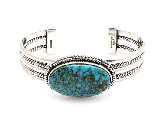 Kingman Turquoise Cuff Bracelet-Jewelry-Artie Yellowhorse-Sorrel Sky Gallery