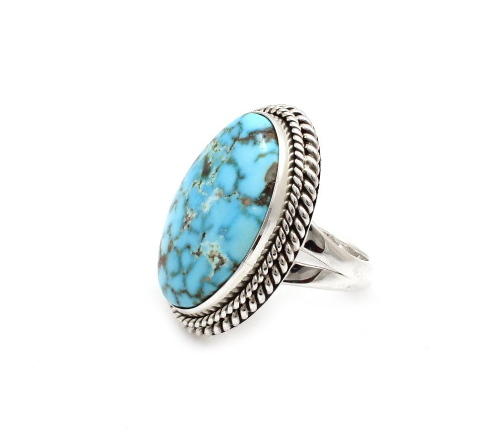 Kingman Turquoise Ring-Jewelry-Artie Yellowhorse-Sorrel Sky Gallery