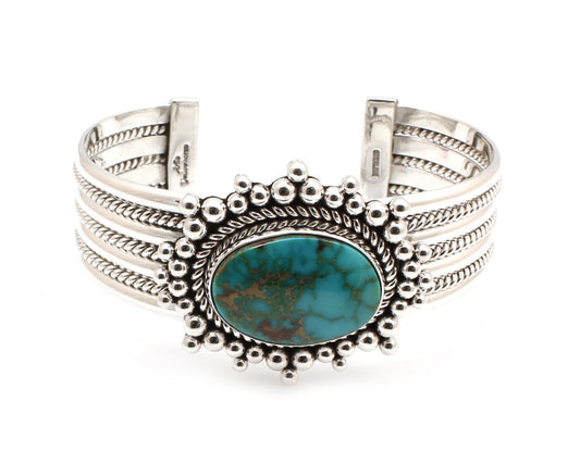 Royston Turquoise Cuff Bracelet-Jewelry-Artie Yellowhorse-Sorrel Sky Gallery