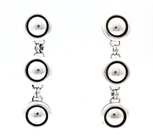Triple Shadowbox Earrings-Jewelry-Artie Yellowhorse-Sorrel Sky Gallery