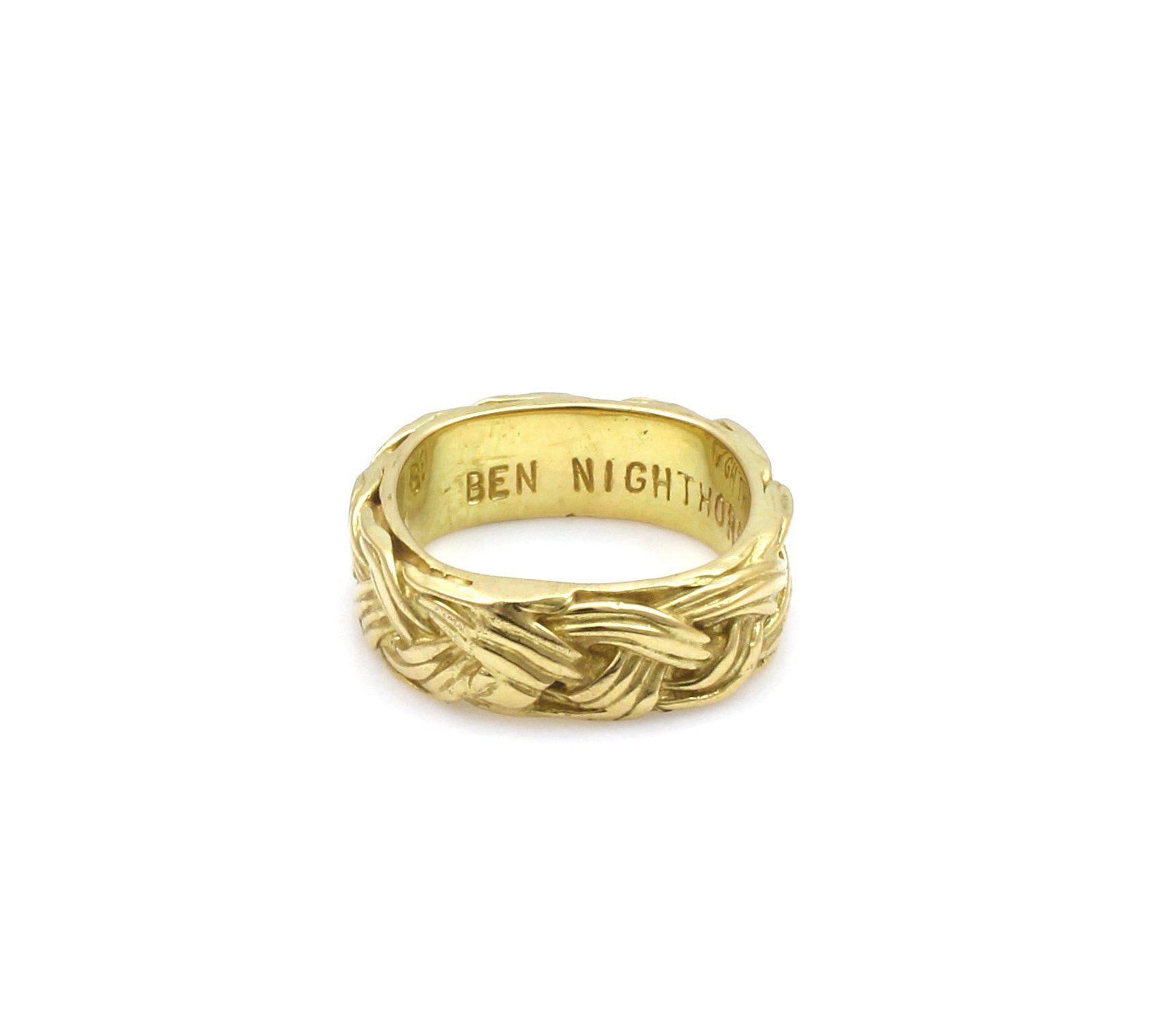 Braid Wedding Band - Gold-Jewelry-Ben Nighthorse-Sorrel Sky Gallery