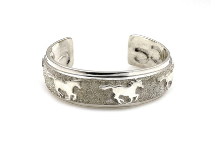 Horse / Horseshoe Cuff Bracelet-Jewelry-Ben Nighthorse-Sorrel Sky Gallery