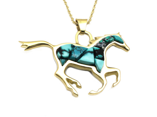 Reversible Horse Pendant