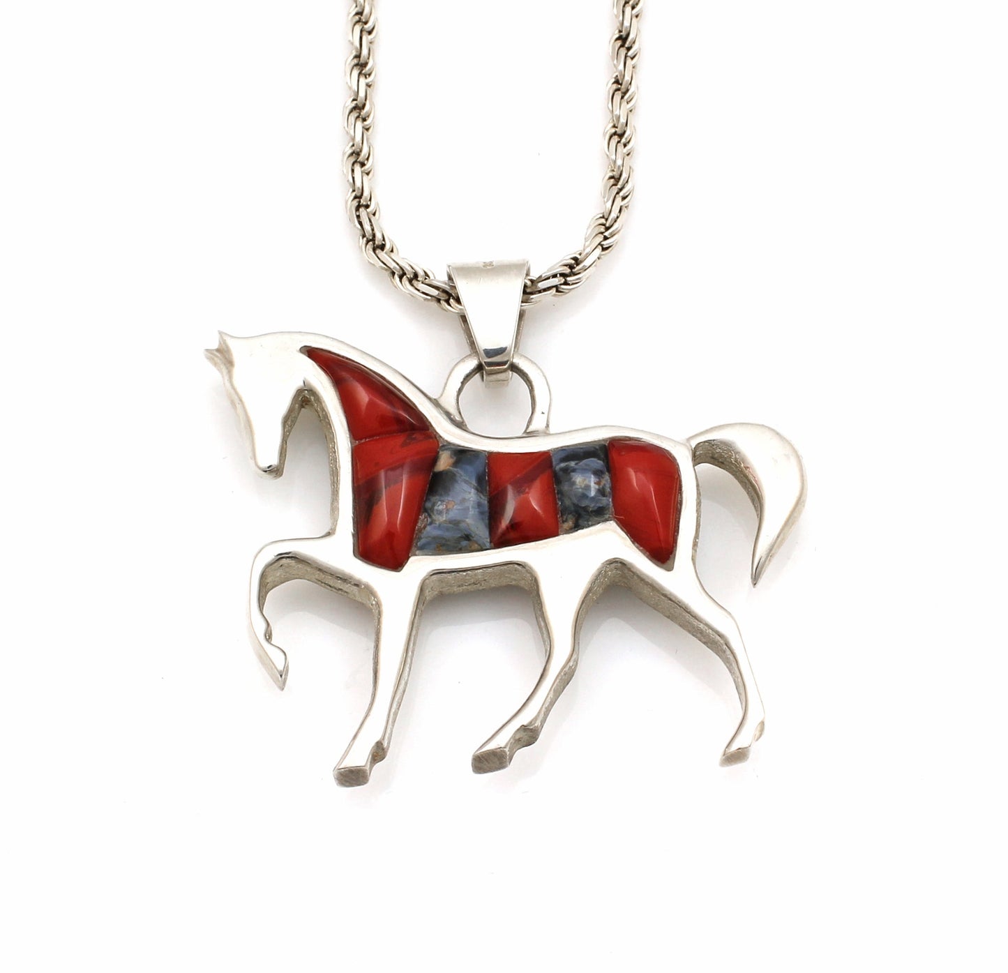 Reversible Prancing Horse Pendant
