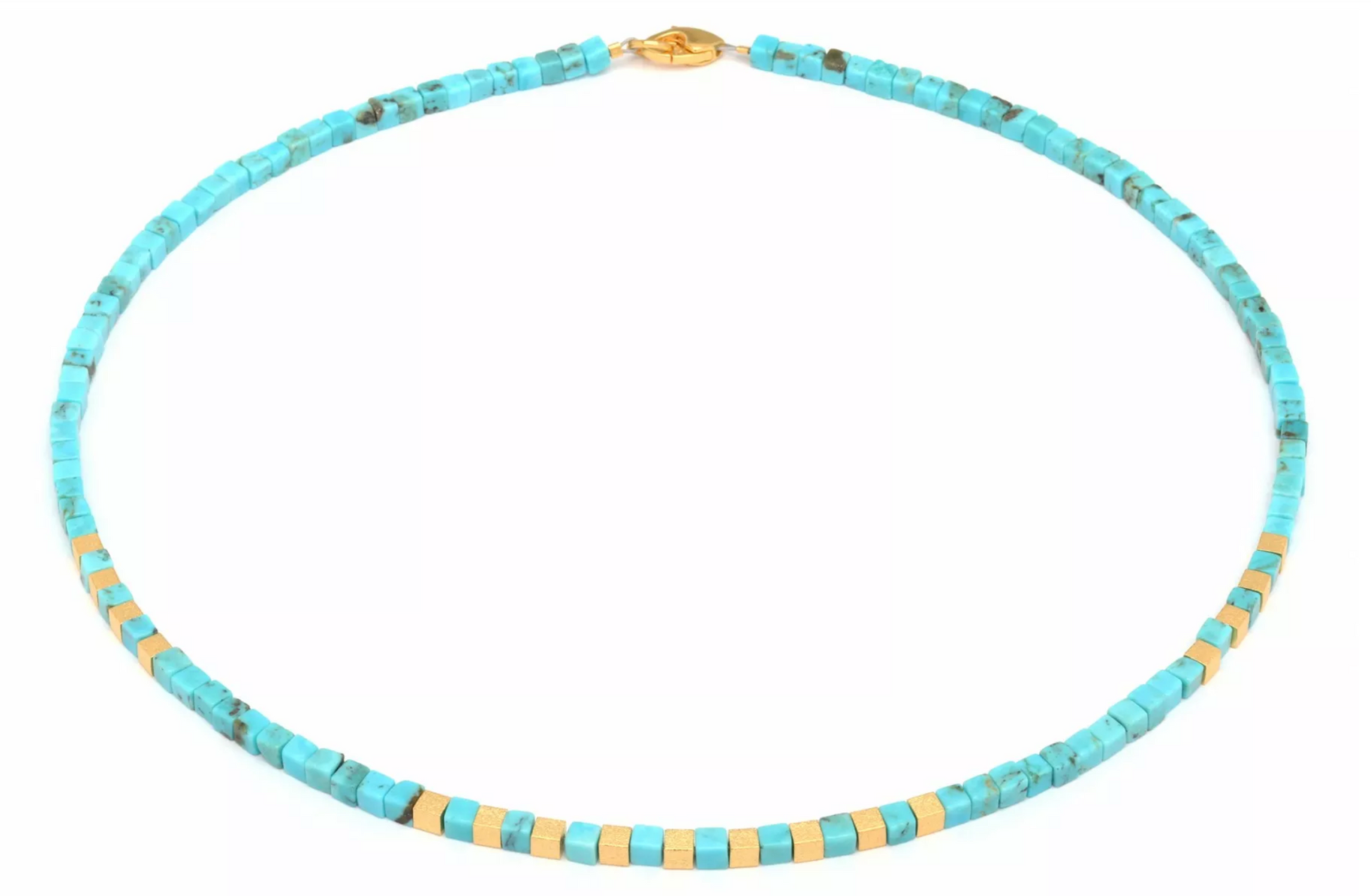 Turquoise Cubis Necklace-Jewelry-Bernd Wolf-Sorrel Sky Gallery