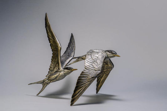 To The End Of The Earth (terns)-Sculpture-Bryce Pettit-Sorrel Sky Gallery