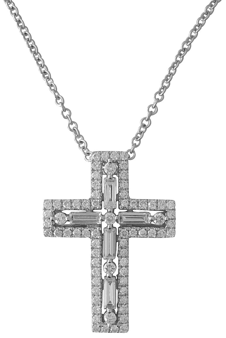 Diamond Cross Pendant-Jewelry-Cherie Dori-Sorrel Sky Gallery