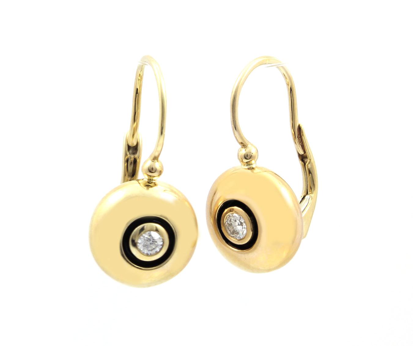 Round Drop Earrings