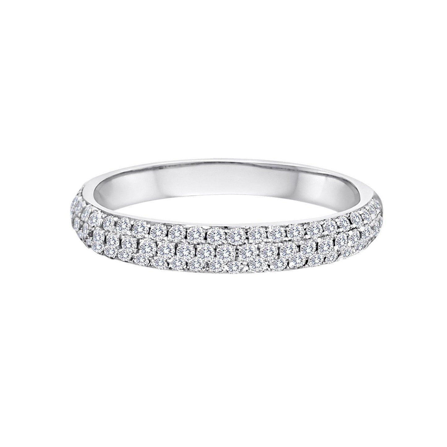 18k Narrow Diamond Band Ring-jewelry-Cherie Dori-Sorrel Sky Gallery