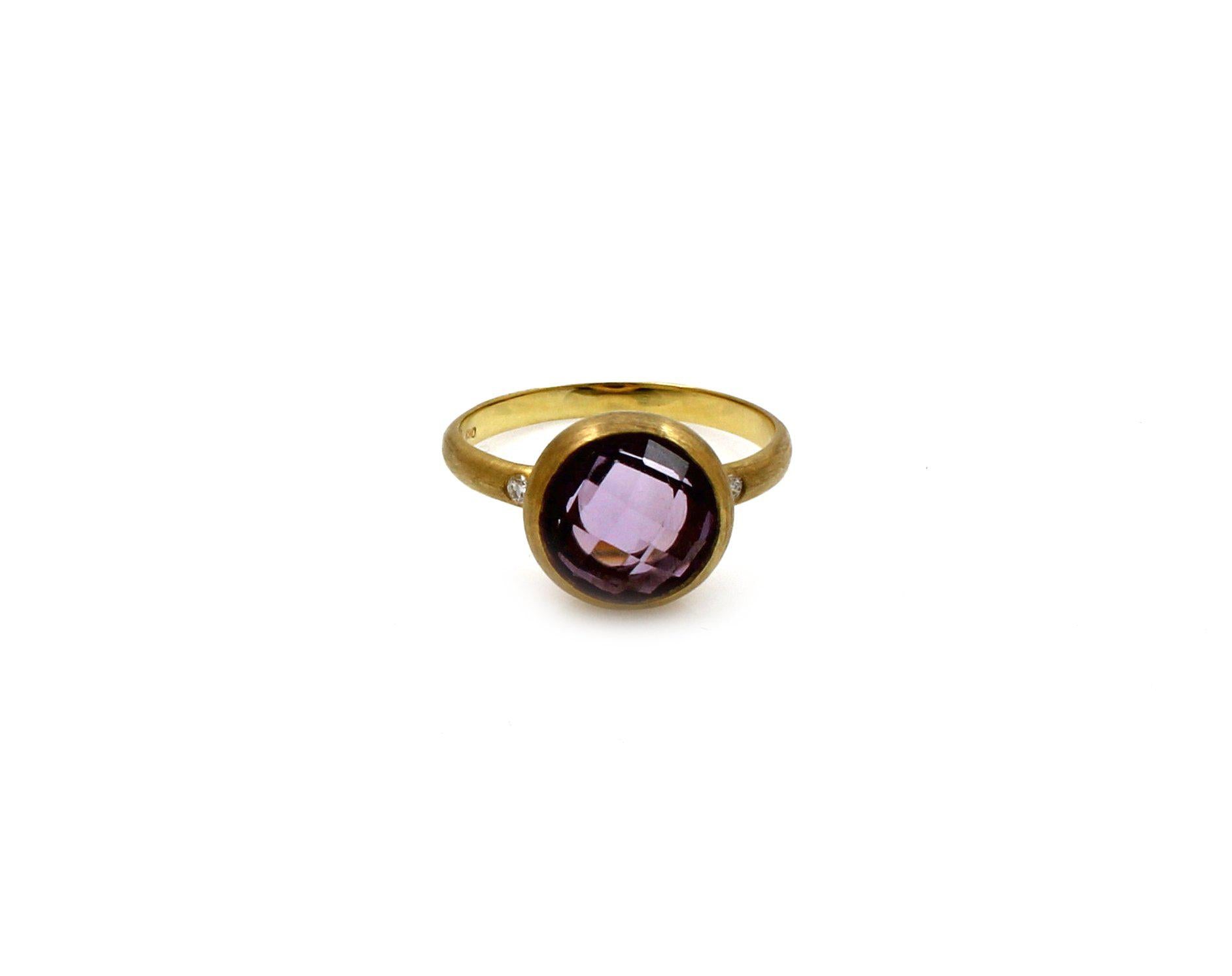 Amethyst Round Ring-jewelry-Cherie Dori-Sorrel Sky Gallery