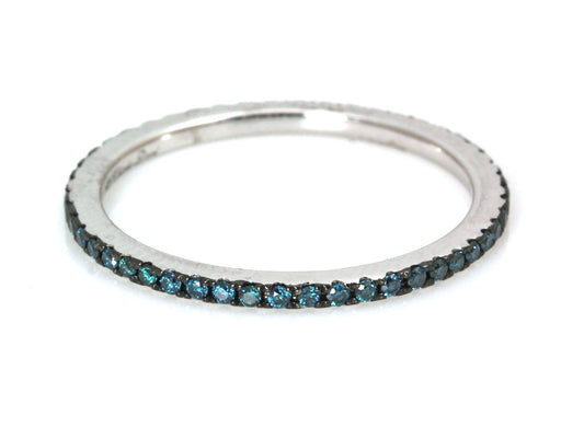 Blue Diamond Eternity Band-jewelry-Cherie Dori-Sorrel Sky Gallery