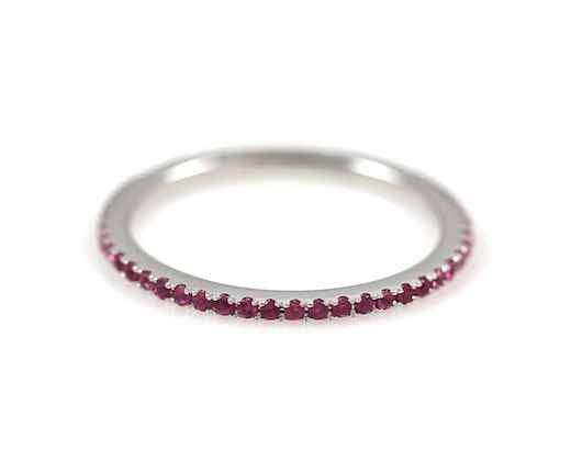 Eternity Band Ring - Pink Sapphires-jewelry-Cherie Dori-Sorrel Sky Gallery