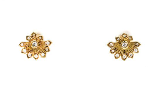 Flower Fan Earrings-jewelry-Cherie Dori-Sorrel Sky Gallery
