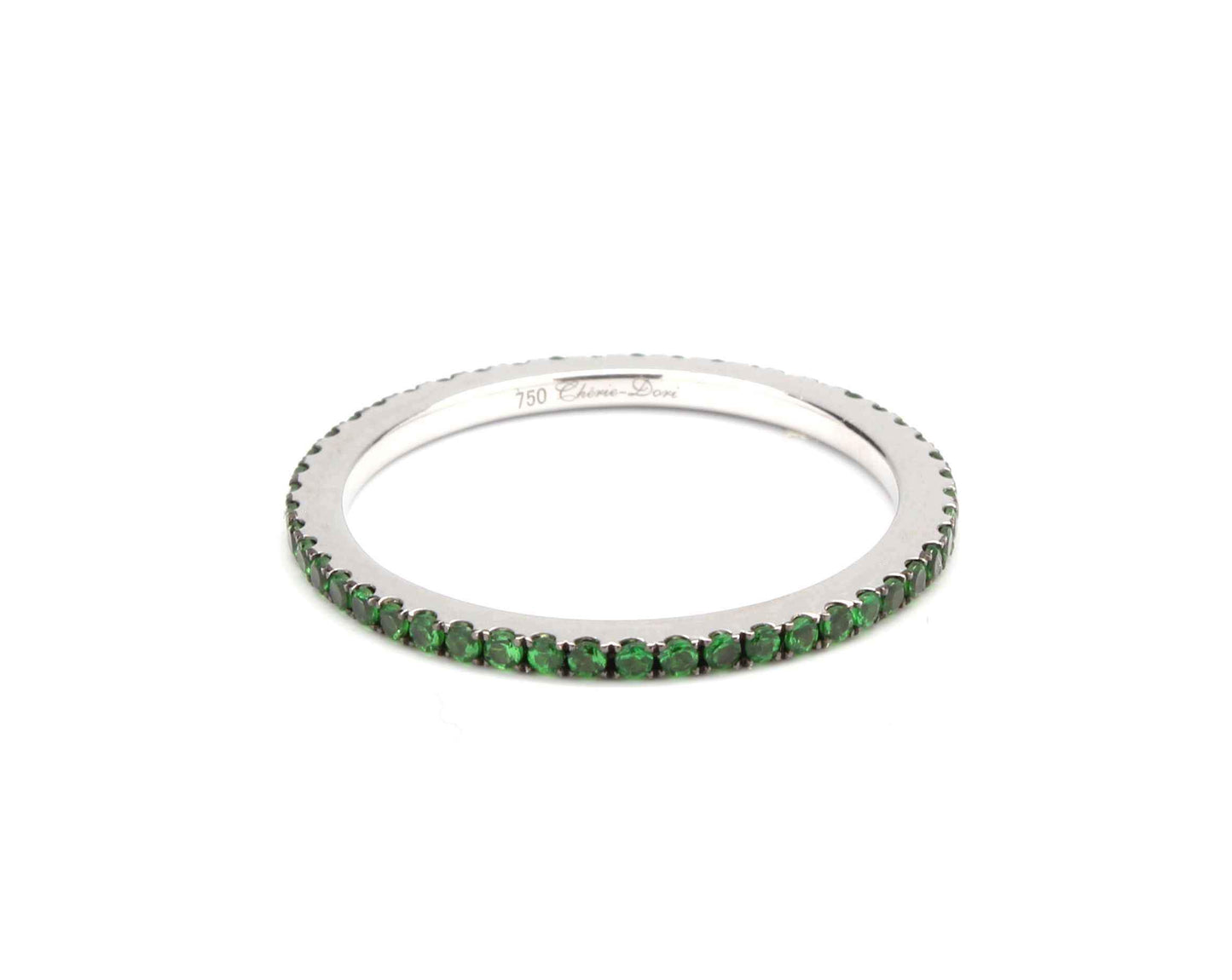 Green Garnet Eternity Band-jewelry-Cherie Dori-Sorrel Sky Gallery