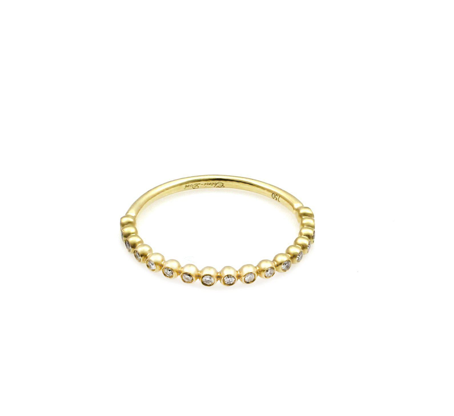 Mini Beaded Bezel Band Ring-jewelry-Cherie Dori-Sorrel Sky Gallery