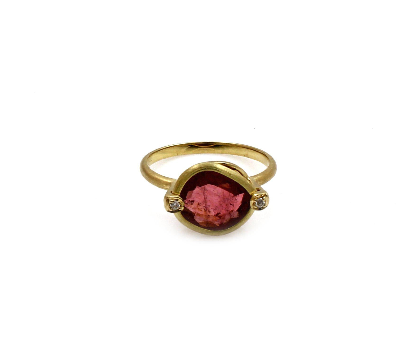 Pink Tourmaline Ring-jewelry-Cherie Dori-Sorrel Sky Gallery