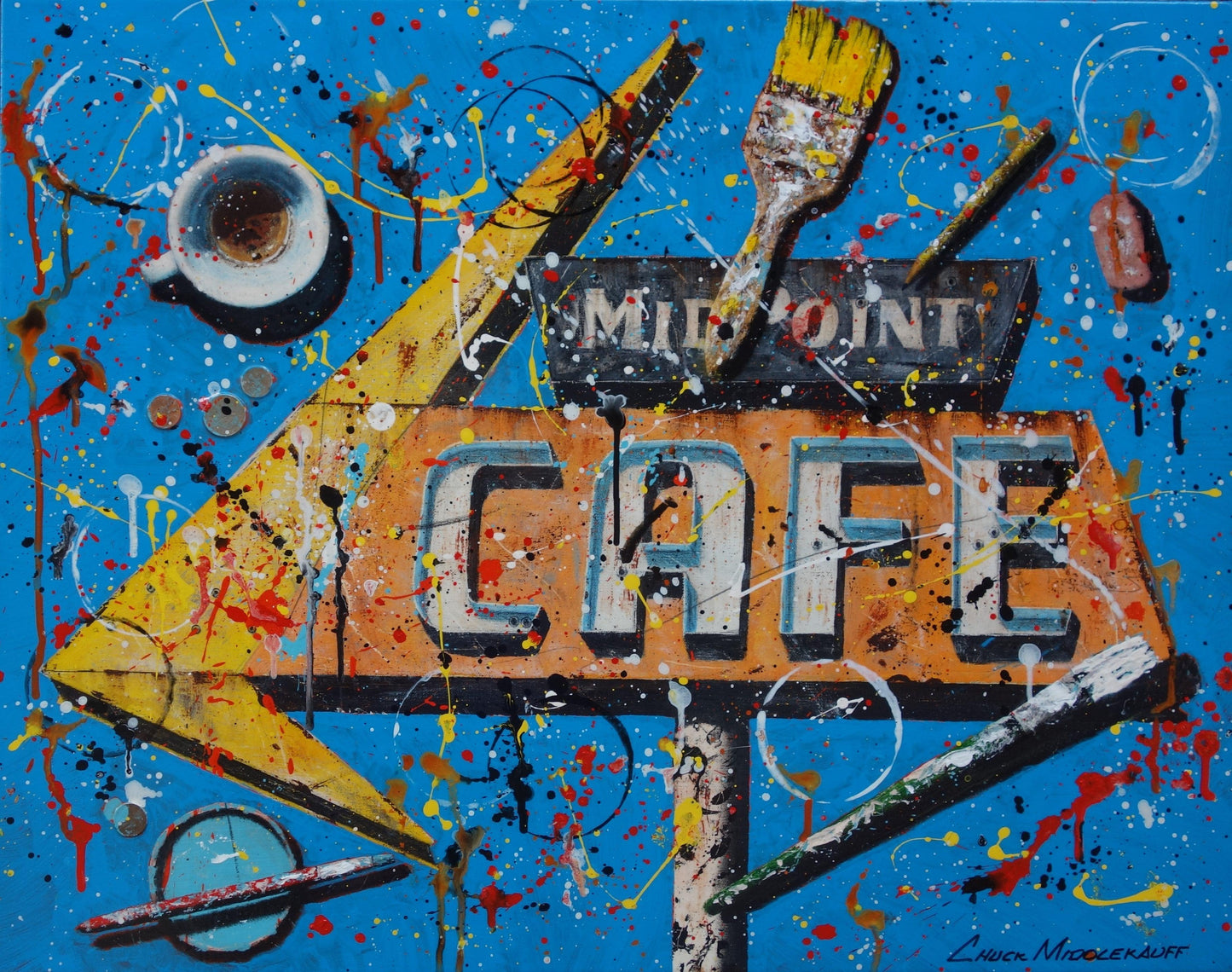 Cafe Al Fresco-Painting-Chuck Middlekauff-Sorrel Sky Gallery