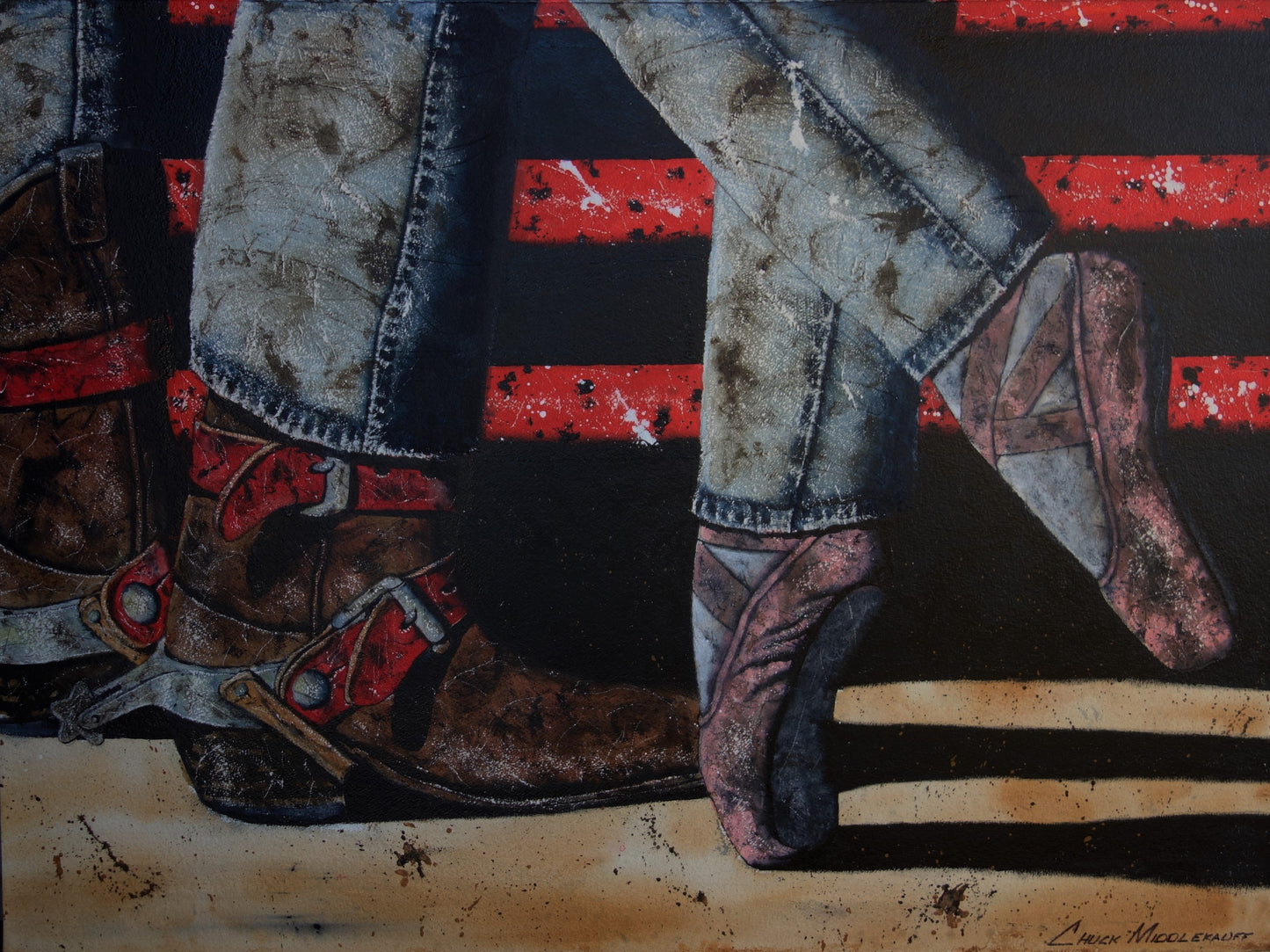 Cowgirl Up-Painting-Chuck Middlekauff-Sorrel Sky Gallery