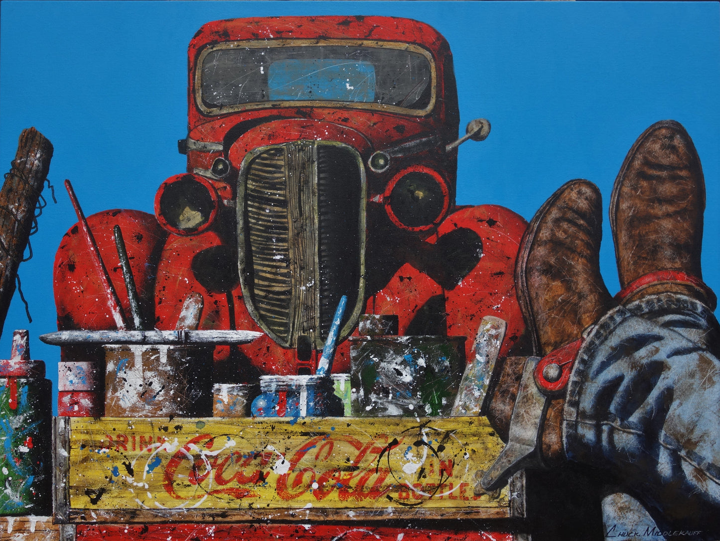 Paint Your Wagon-Painting-Chuck Middlekauff-Sorrel Sky Gallery
