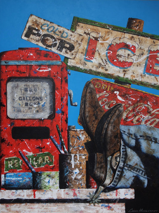 Pit Stop-Painting-Chuck Middlekauff-Sorrel Sky Gallery