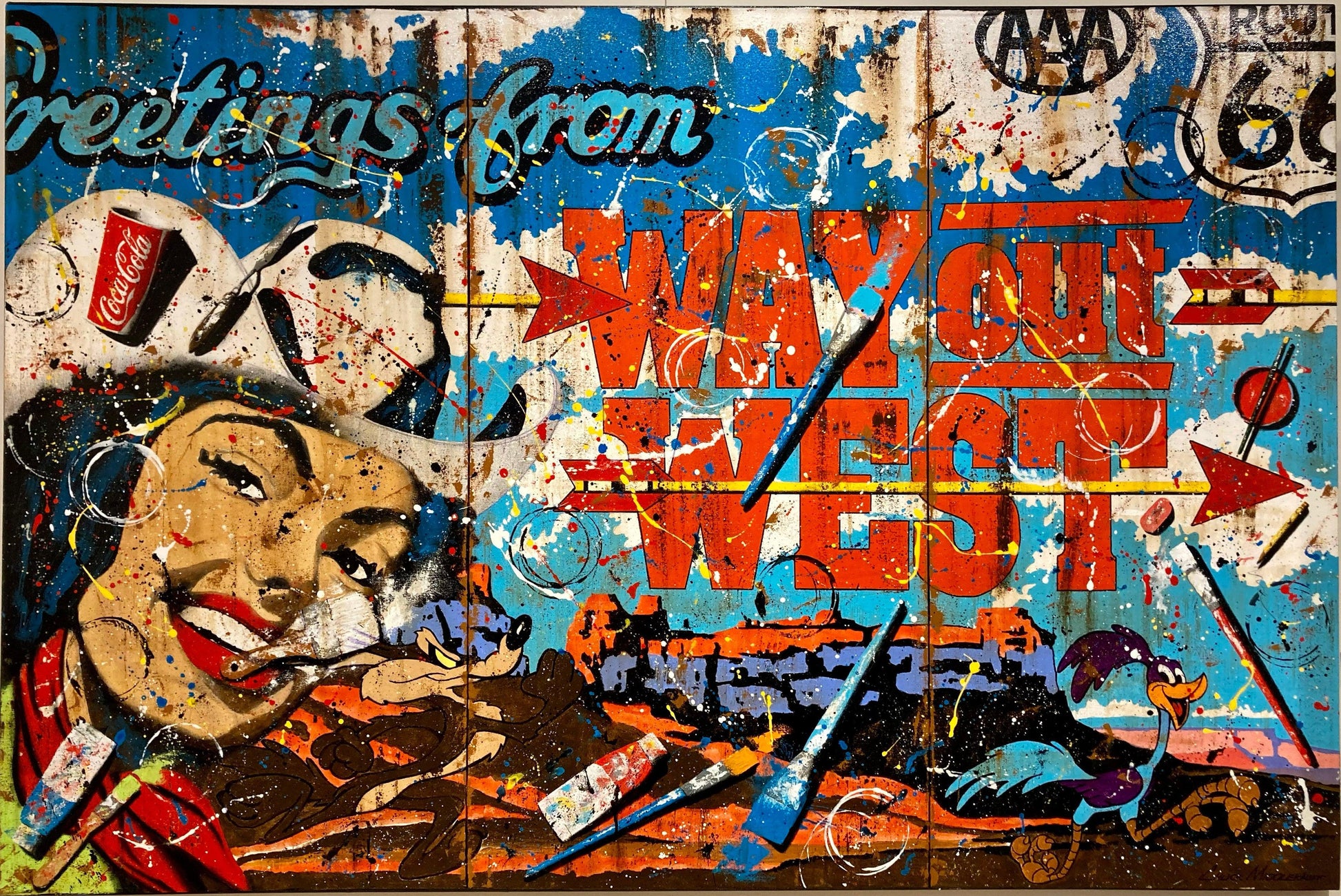 The Wacky Wild West Roadshow-Painting-Chuck Middlekauff-Sorrel Sky Gallery