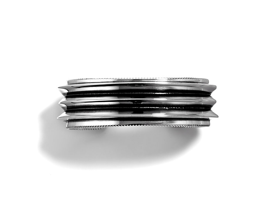 Triple Blade Wire Coin Edge Cuff Bracelet-Jewelry-Cody Sanderson-Sorrel Sky Gallery