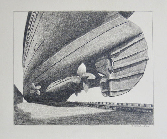 Study for Rudder-Drawing-David Knowlton-Sorrel Sky Gallery