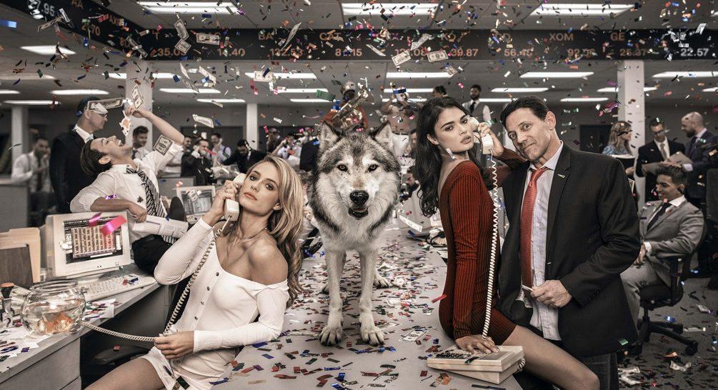 Wolves of Wall Street 2 - Color-Photographic Print-David Yarrow-Sorrel Sky Gallery