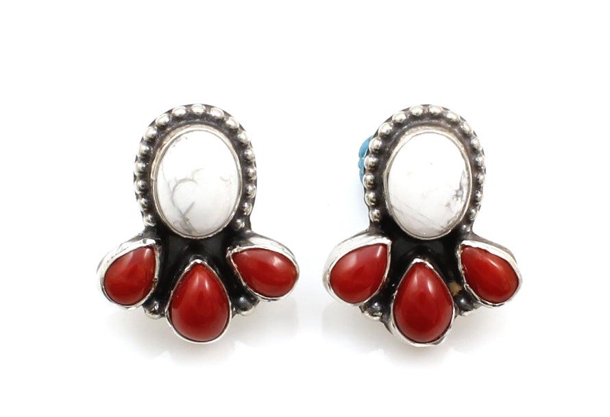 4 Part Stone Earrings-Jewelry-Don Lucas-Sorrel Sky Gallery
