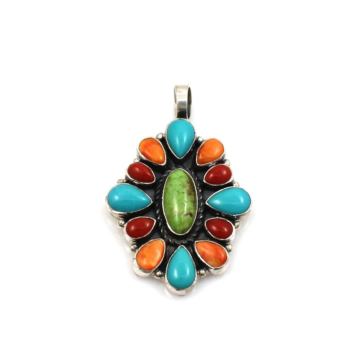 Multi Stone Cluster Pendant-Jewelry-Don Lucas-Sorrel Sky Gallery